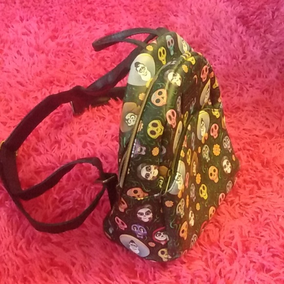 RARE /NEW Disney Pixar Loungefly Coco Sugar Skulls Backpack #Dia de los Muertes - Picture 3 of 6